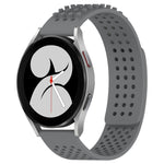 20mm穴通気性3Dドットシリコンウォッチバンド、Samsung Galaxy Watch 4 44mm用、Samsung Galaxy Watch 4 40mm用、Samsung Galaxy Watch 4 Classic 46mm用