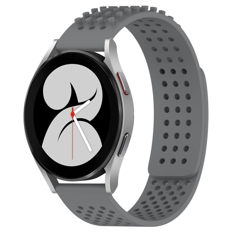 20mm穴通気性3Dドットシリコンウォッチバンド、Samsung Galaxy Watch 4 44mm用、Samsung Galaxy Watch 4 40mm用、Samsung Galaxy Watch 4 Classic 46mm用