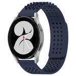 20mm穴通気性3Dドットシリコンウォッチバンド、Samsung Galaxy Watch 4 44mm用、Samsung Galaxy Watch 4 40mm用、Samsung Galaxy Watch 4 Classic 46mm用