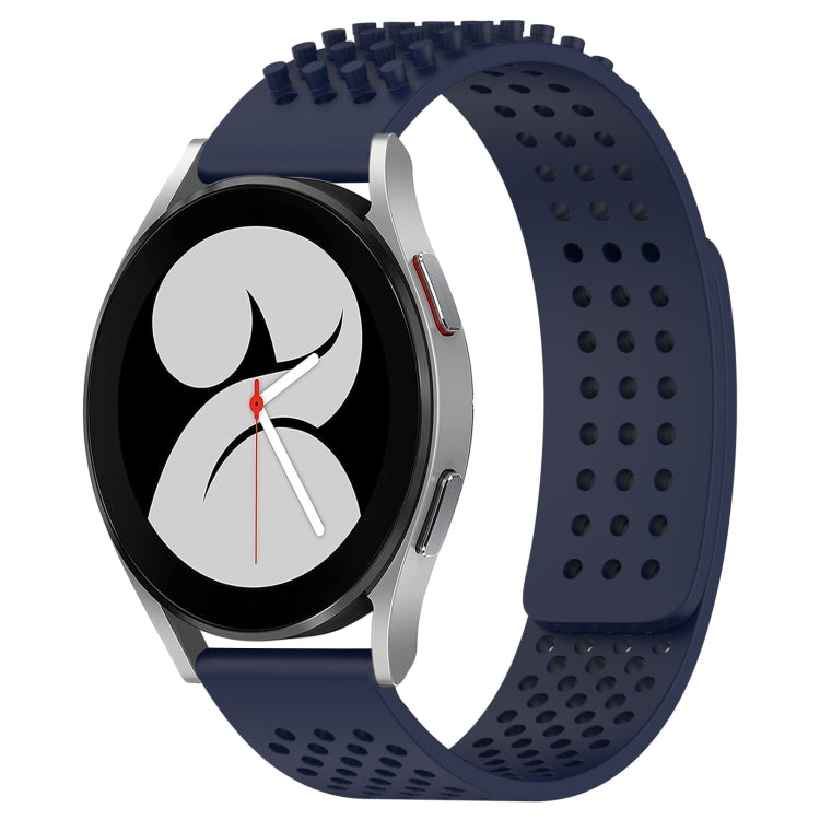 20mm穴通気性3Dドットシリコンウォッチバンド、Samsung Galaxy Watch 4 44mm用、Samsung Galaxy Watch 4 40mm用、Samsung Galaxy Watch 4 Classic 46mm用
