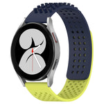20mm穴通気性3Dドットシリコンウォッチバンド、Samsung Galaxy Watch 4 44mm用、Samsung Galaxy Watch 4 40mm用、Samsung Galaxy Watch 4 Classic 46mm用