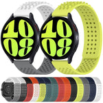 20mm穴あき通気性3Dドットシリコンウォッチバンド、Samsung Galaxy Watch 4 Classic 42mm用、Samsung Galaxy Watch Active 2 44mm用、Samsung Galaxy Watch Active 2 40mm用