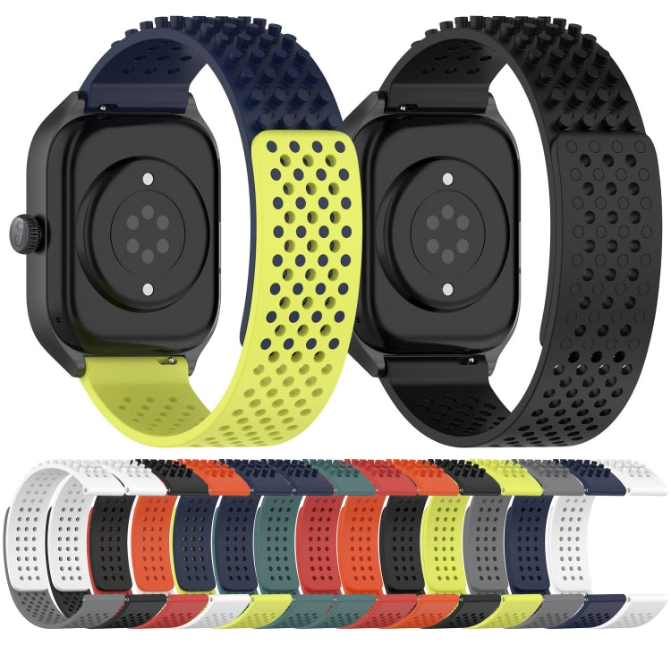 20mm穴通気性3Dドットシリコンウォッチバンド、Samsung Galaxy Watch 5 44mm用、Samsung Galaxy Watch 5 Pro 45mm用、Samsung Galaxy Watch 5 40mm用
