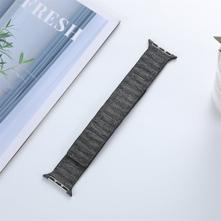 デニム磁気ウォッチバンド、Apple Watch Ultra 49mm用、Apple Watch 8 41mm用、Apple Watch 8 45mm用、Apple Watch SE 2022 40mm用、Apple Watch SE 2022 44mm用、Apple Watch 7 41mm用、Apple Watch 7 45mm用、Apple Watch SE 40mm用