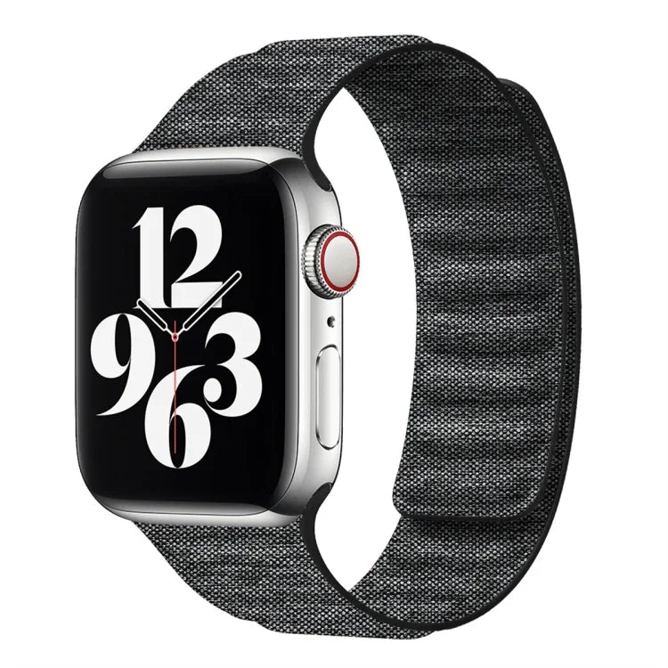 デニムマグネットウォッチバンド、Apple Watch 6 40mm用、Apple Watch 6 44mm用、Apple Watch 5 44mm用、Apple Watch 5 40mm用、Apple Watch 4 44mm用、Apple Watch 4 40mm用、Apple Watch 3 38mm用、Apple Watch 3 42mm用