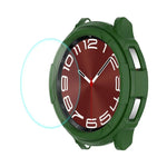 ENKAY ハットプリンス 2イン1 TPU アーマーウォッチケース + 0.2mm 9H 強化ガラススクリーンプロテクター、Samsung Galaxy Watch6 Classic 47mm用、Samsung Galaxy Watch6 Classic 43mm用
