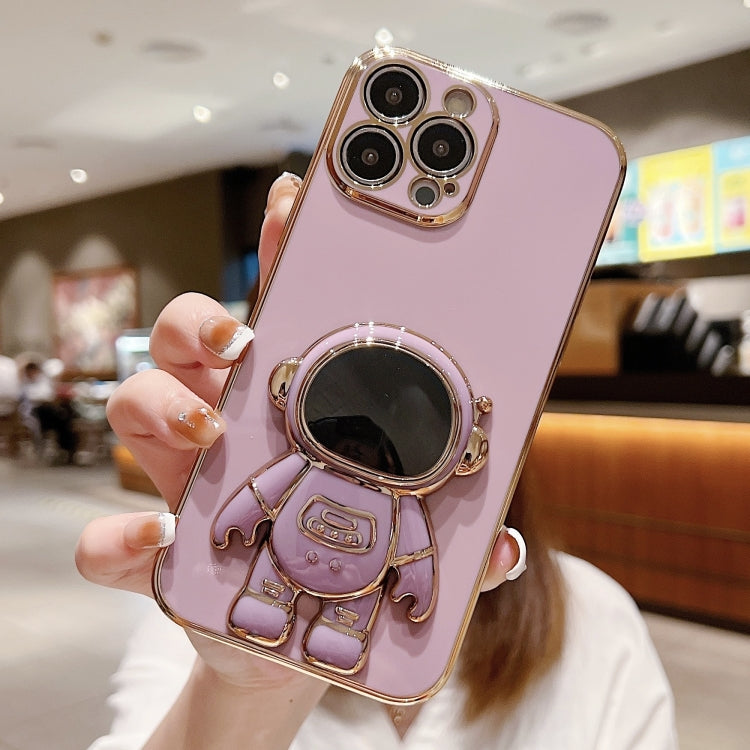電気めっき宇宙飛行士ホルダーフォンケース、iPhone 17e / 16e用、iPhone 17 Pro Max用、iPhone 17 Pro用、iPhone 17用、iPhone Air用、iPhone 16 Pro Max用、iPhone 16 Pro用、iPhone 16 Plus用
