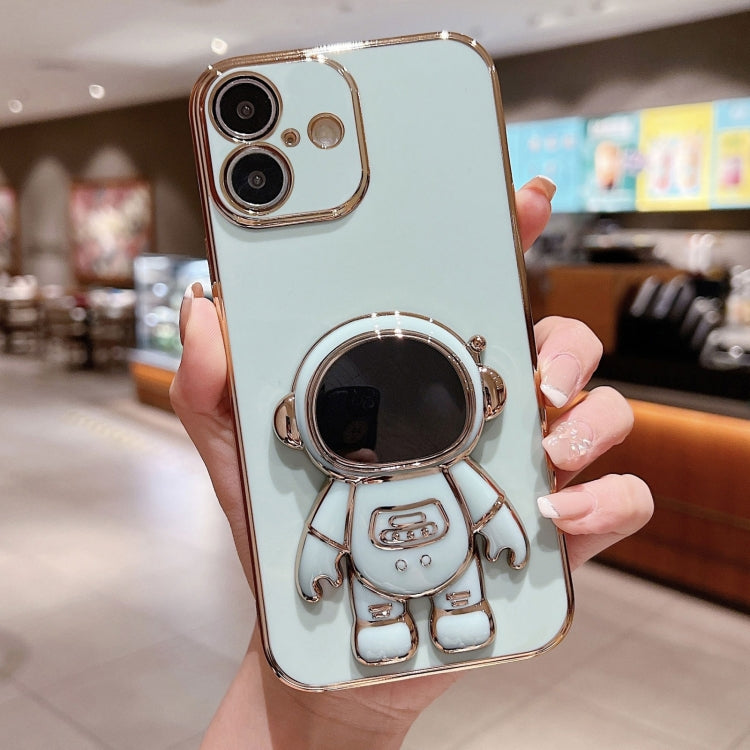 電気めっき宇宙飛行士ホルダーフォンケース、iPhone 17e / 16e用、iPhone 17 Pro Max用、iPhone 17 Pro用、iPhone 17用、iPhone Air用、iPhone 16 Pro Max用、iPhone 16 Pro用、iPhone 16 Plus用