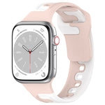 ダブルカラースリコーンウォッチバンド、Apple Watch 42mm用、Apple Watch 38mm用