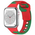 ダブルカラースリコーンウォッチバンド、Apple Watch 42mm用、Apple Watch 38mm用