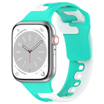 ダブルカラースリコーンウォッチバンド、Apple Watch 42mm用、Apple Watch 38mm用