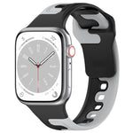 ダブルカラースリコーンウォッチバンド、Apple Watch 42mm用、Apple Watch 38mm用