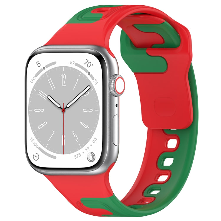 ダブルカラースリコーンウォッチバンド、Apple Watch 42mm用、Apple Watch 38mm用