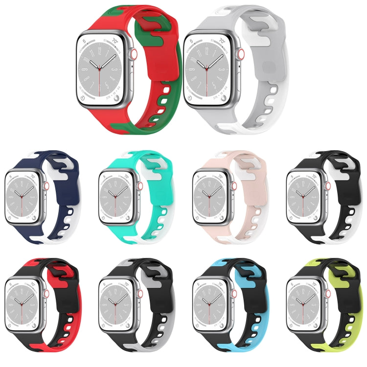 ダブルカラースリコーンウォッチバンド、Apple Watch 42mm用、Apple Watch 38mm用