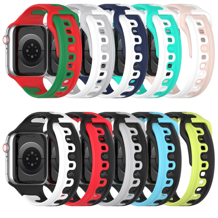 ダブルカラースリコーンウォッチバンド、Apple Watch 42mm用、Apple Watch 38mm用