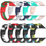 ダブルカラースリコーンウォッチバンド、Apple Watch 42mm用、Apple Watch 38mm用