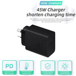 M135 PPS / PD 45W USB-C / Type-C ポート急速充電器 AUプラグ AUプラグ