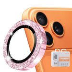 ENKAY Hat-Prince グリッターリアレンズ アルミ合金強化ガラスフィルム、iPhone 17 Pro / 17 Pro Max用、iPhone 17用、iPhone Air用、iPhone 15 Pro / 15 Pro Max用、iPhone 15 / 15 Plus用