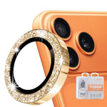 ENKAY Hat-Prince グリッターリアレンズ アルミ合金強化ガラスフィルム、iPhone 17 Pro / 17 Pro Max用、iPhone 17用、iPhone Air用、iPhone 15 Pro / 15 Pro Max用、iPhone 15 / 15 Plus用