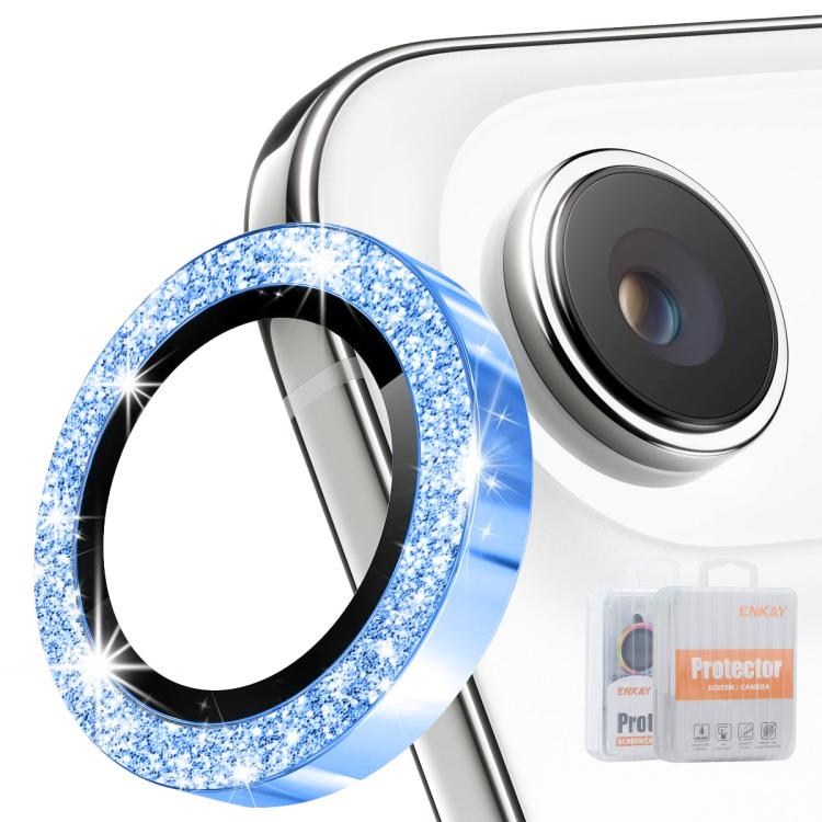 ENKAY Hat-Prince グリッターリアレンズ アルミ合金強化ガラスフィルム、iPhone 17 Pro / 17 Pro Max用、iPhone 17用、iPhone Air用、iPhone 15 Pro / 15 Pro Max用、iPhone 15 / 15 Plus用