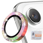 ENKAY Hat-Prince グリッターリアレンズ アルミ合金強化ガラスフィルム、iPhone 17 Pro / 17 Pro Max用、iPhone 17用、iPhone Air用、iPhone 15 Pro / 15 Pro Max用、iPhone 15 / 15 Plus用