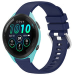 Liquid Glossy Silver Buckle Silicone Watch Band, For Garmin Venu 3S, For Garmin Forerunner 265S, For Garmin Forerunner 255S Music / 255S, For Garmin Venu 2S
