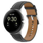 トップレザーエンボス縫製時計バンド, Google Pixel Watch 4 / 3 / 2 / 1 41mm 用