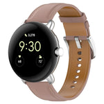 トップレザーエンボス縫製時計バンド, Google Pixel Watch 4 / 3 / 2 / 1 41mm 用