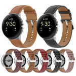 トップレザーエンボス縫製時計バンド, Google Pixel Watch 4 / 3 / 2 / 1 41mm 用