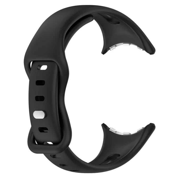 小さめウエスト バタフライバックル シリコン時計バンド, Google Pixel Watch 4 / 3 / 2 / 1 41mm 用