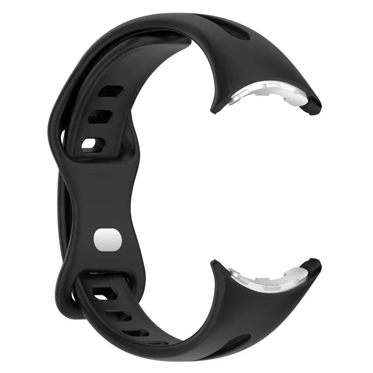 小さめウエスト バタフライバックル シリコン時計バンド, Google Pixel Watch 4 / 3 / 2 / 1 41mm 用