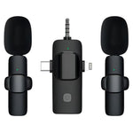 iPhone / Android用ワイヤレスラベリアマイク、2イン1、3イン1