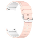 ツートンカラー横型シリコンウォッチバンド、Samsung Galaxy Watch 4用、Samsung Galaxy Watch 4 Classic 46mm用、Samsung Galaxy Watch 3 41mm用