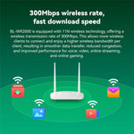 LB-LINK WR2000 300M WiFiエクステンダーブースター デュアルアンテナ 高速ワイヤレスルーター