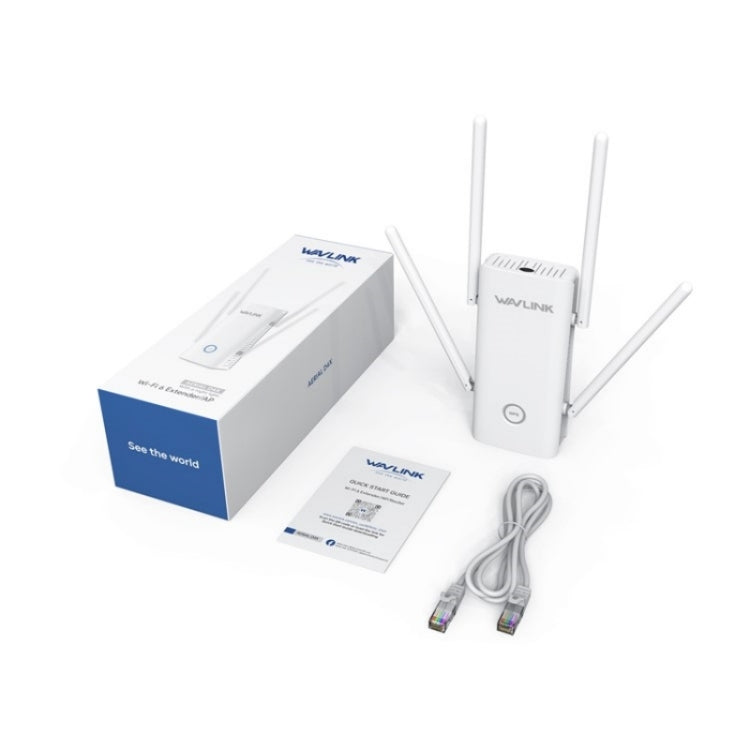 WAVLINK WN583AX1 イーサネットポート AX1800 WiFi6 1.8Gbps デュアルバンドWiFiブースター ワイヤレスルーター、EUプラグ
