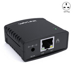 WAVLINK NU72P11 100Mbpsネットワークプリントサーバー USB 2.0ネットワークプリンタ電源アダプター、USプラグ、UKプラグ、EUプラグ、AUプラグ