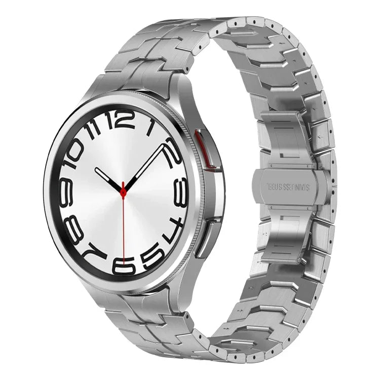 アイアンマン カーブドコネクション ステンレススチール 時計バンド、Samsung Galaxy Watch6 Classic 43 / 47mm 用、Samsung Galaxy Watch 6 40 / 44mm 用、Samsung Galaxy Watch 5 40 / 44mm 用、Samsung Galaxy Watch 5 Pro 用、Samsung Galaxy Watch 4 40 / 44mm 用