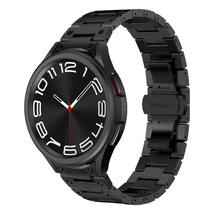 デュアルサークル カーブドコネクション ステンレススチール 時計バンド、Samsung Galaxy Watch6 Classic 43 / 47mm 用、Samsung Galaxy Watch 6 40 / 44mm 用、Samsung Galaxy Watch 5 40 / 44mm 用、Samsung Galaxy Watch 5 Pro 用、Samsung Galaxy Watch 4 40 / 44mm 用