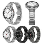 デュアルサークル カーブドコネクション ステンレススチール 時計バンド、Samsung Galaxy Watch6 Classic 43 / 47mm 用、Samsung Galaxy Watch 6 40 / 44mm 用、Samsung Galaxy Watch 5 40 / 44mm 用、Samsung Galaxy Watch 5 Pro 用、Samsung Galaxy Watch 4 40 / 44mm 用