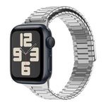 竹マグネティックステンレススチールメタルウォッチストラップ、Apple Watch SE 2023 44mm用、Apple Watch SE 2023 40mm用、Apple Watch Ultra 2 49mm用、Apple Watch Series 9 45mm用、Apple Watch Series 9 41mm用、Apple Watch Ultra 49mm用