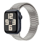 竹マグネティックステンレススチールメタルウォッチストラップ、Apple Watch SE 2023 44mm用、Apple Watch SE 2023 40mm用、Apple Watch Ultra 2 49mm用、Apple Watch Series 9 45mm用、Apple Watch Series 9 41mm用、Apple Watch Ultra 49mm用