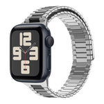 竹マグネティックステンレススチールメタルウォッチストラップ、Apple Watch SE 2023 44mm用、Apple Watch SE 2023 40mm用、Apple Watch Ultra 2 49mm用、Apple Watch Series 9 45mm用、Apple Watch Series 9 41mm用、Apple Watch Ultra 49mm用