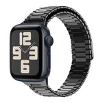 竹マグネティックステンレススチールメタルウォッチストラップ、Apple Watch SE 2023 44mm用、Apple Watch SE 2023 40mm用、Apple Watch Ultra 2 49mm用、Apple Watch Series 9 45mm用、Apple Watch Series 9 41mm用、Apple Watch Ultra 49mm用