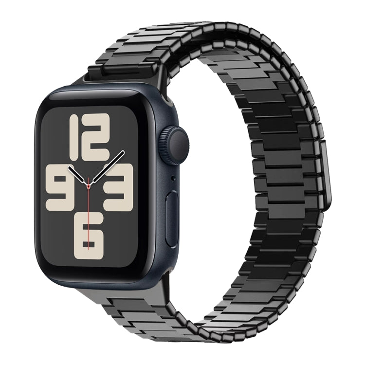 竹マグネティックステンレススチールメタルウォッチストラップ、Apple Watch SE 2023 44mm用、Apple Watch SE 2023 40mm用、Apple Watch Ultra 2 49mm用、Apple Watch Series 9 45mm用、Apple Watch Series 9 41mm用、Apple Watch Ultra 49mm用
