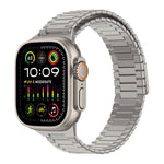 竹マグネティックステンレススチールメタルウォッチストラップ、Apple Watch SE 2023 44mm用、Apple Watch SE 2023 40mm用、Apple Watch Ultra 2 49mm用、Apple Watch Series 9 45mm用、Apple Watch Series 9 41mm用、Apple Watch Ultra 49mm用