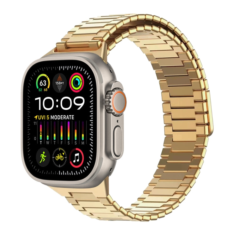 竹マグネティックステンレススチールメタルウォッチストラップ、Apple Watch SE 2023 44mm用、Apple Watch SE 2023 40mm用、Apple Watch Ultra 2 49mm用、Apple Watch Series 9 45mm用、Apple Watch Series 9 41mm用、Apple Watch Ultra 49mm用