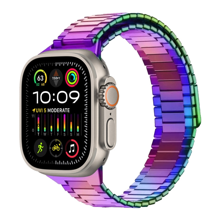竹マグネティックステンレススチールメタルウォッチストラップ、Apple Watch SE 2023 44mm用、Apple Watch SE 2023 40mm用、Apple Watch Ultra 2 49mm用、Apple Watch Series 9 45mm用、Apple Watch Series 9 41mm用、Apple Watch Ultra 49mm用