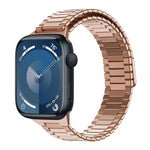 竹マグネティックステンレススチールメタルウォッチストラップ、Apple Watch SE 2023 44mm用、Apple Watch SE 2023 40mm用、Apple Watch Ultra 2 49mm用、Apple Watch Series 9 45mm用、Apple Watch Series 9 41mm用、Apple Watch Ultra 49mm用