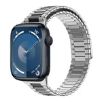 竹マグネティックステンレススチールメタルウォッチストラップ、Apple Watch SE 2023 44mm用、Apple Watch SE 2023 40mm用、Apple Watch Ultra 2 49mm用、Apple Watch Series 9 45mm用、Apple Watch Series 9 41mm用、Apple Watch Ultra 49mm用