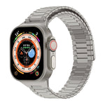 竹マグネティックステンレススチールメタルウォッチストラップ、Apple Watch SE 2023 44mm用、Apple Watch SE 2023 40mm用、Apple Watch Ultra 2 49mm用、Apple Watch Series 9 45mm用、Apple Watch Series 9 41mm用、Apple Watch Ultra 49mm用